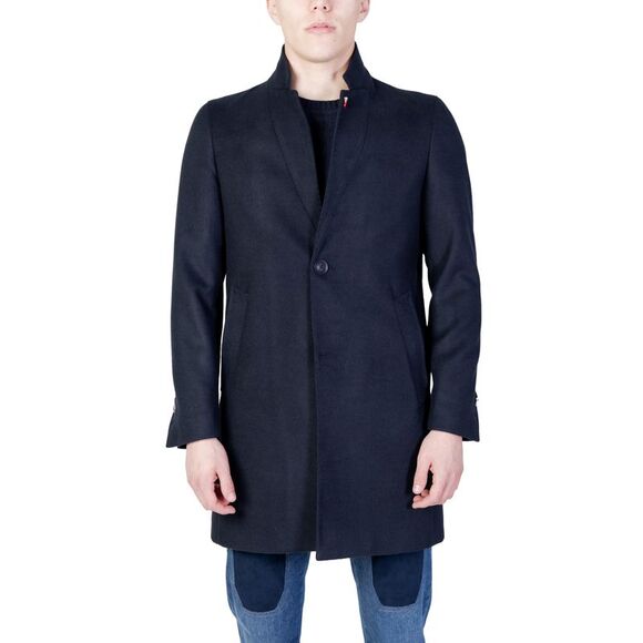 Mulish Classic Fit Overcoat Men Blue Coats - Picture 1 of 3